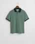 Gant Oxford S/S Pique Polo Tee Shirt Green/Navy